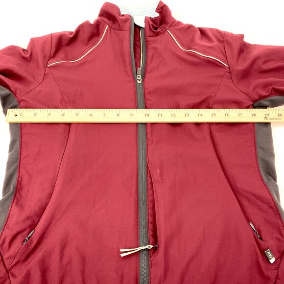 REI Women's Jacket Size M Maroon Full Zip Mid Weight Windproof Jacket - Picture 5 of 5